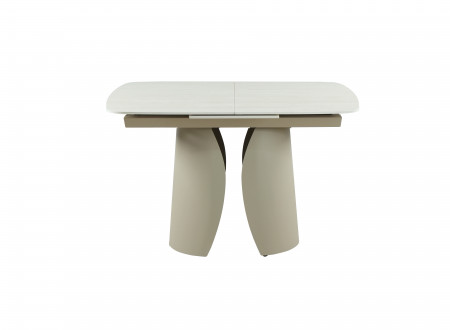 Стол керамический раскладной VTR- TML-1322 (Лунаріо) (крема марфиль/капучино)