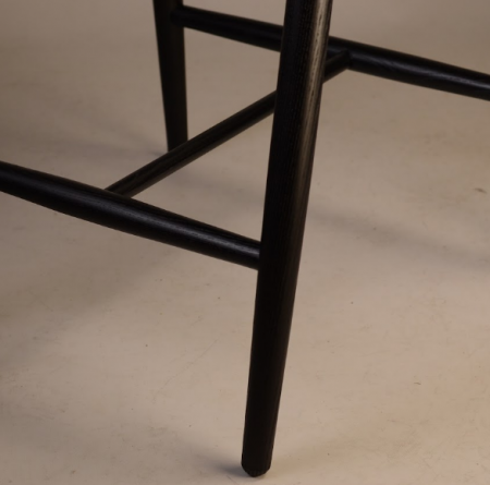 Стул полубарный LVK- Mamont soft черный 