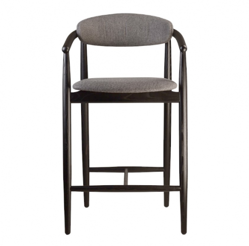 Стул полубарный LVK- Mamont soft черный 