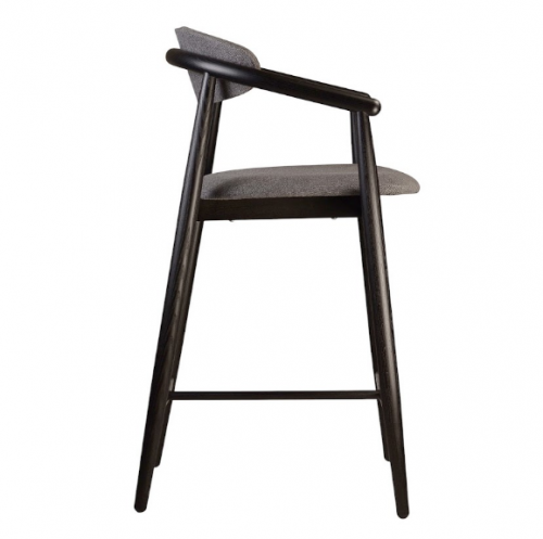 Стул полубарный LVK- Mamont soft черный 