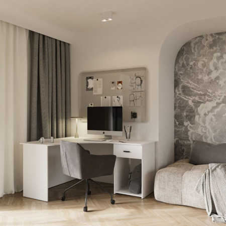 Угловой стол Helvetia CORNER 2497LU03 (белый)