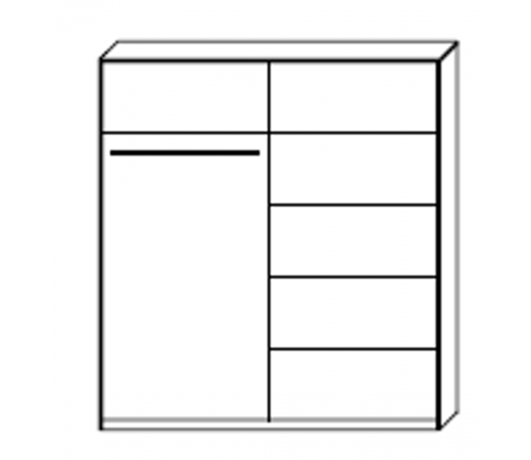 Шкаф-купе Signal KARO 100 100х216х60 белый / белый