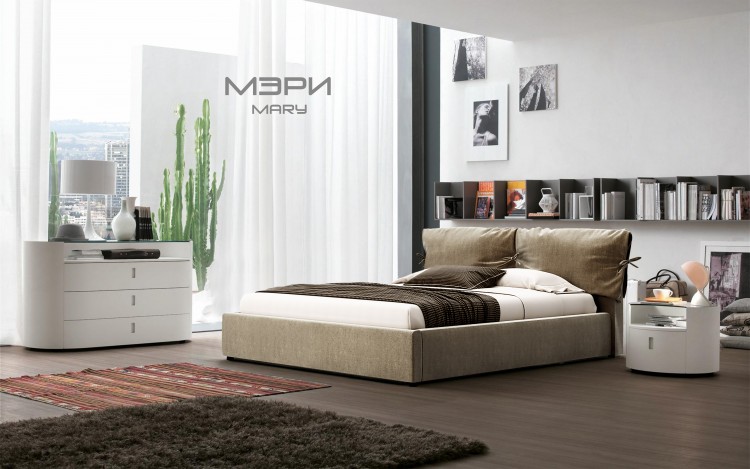 Кровать мягкая двуспальная GSF- Люкс Мери-1