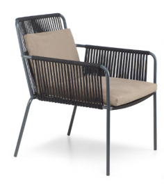 Кресло из техноротанга PRA- Купер сиденье стальная полоса