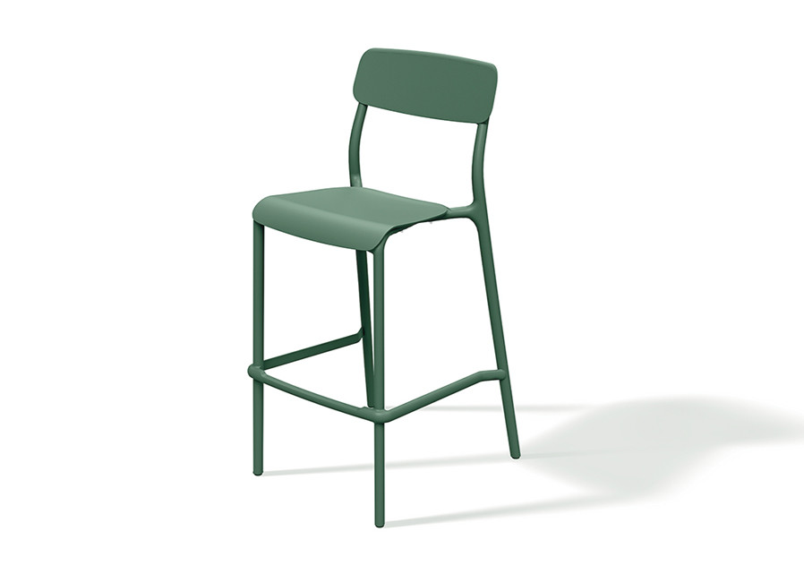 Барный стул уличный VLL- FERNE Remo (серый, зеленый)