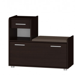 Тумба для обуви (левая) EVR- Тандем венге темный