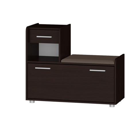 Тумба для обуви (левая) EVR- Тандем венге темный