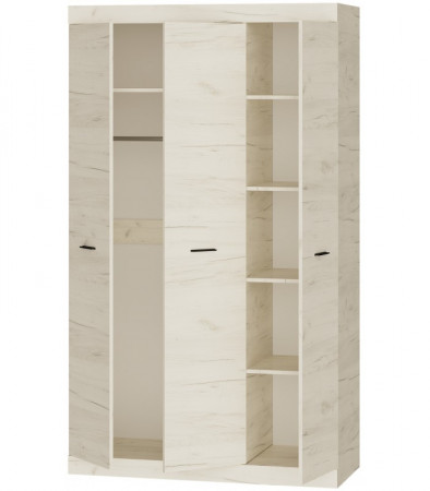 Шкаф распашной на 3 двери EVR- Соната-1200 крафт белый