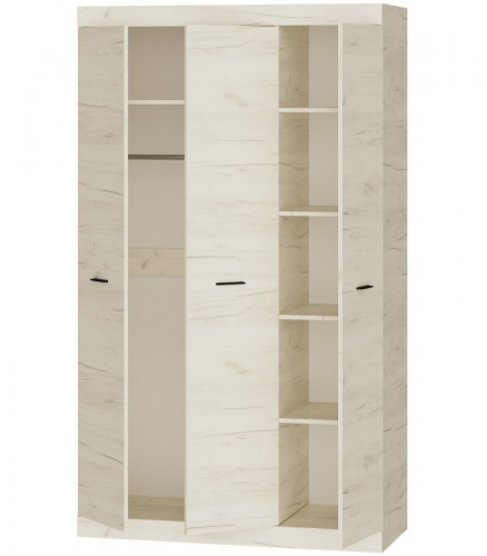 Шкаф распашной на 3 двери EVR- Соната-1200 крафт белый