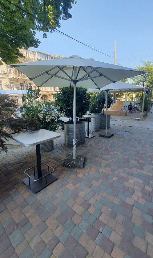 Зонт алюминиевый ZST- ALU 2 х 2 м (алюминиевая стойка)