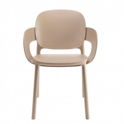 Кресло обеденное уличное VLL- SCAB Hug 2382 (тортора, карамель)​