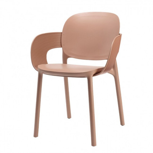 Кресло обеденное уличное VLL- SCAB Hug 2382 (тортора, карамель)​