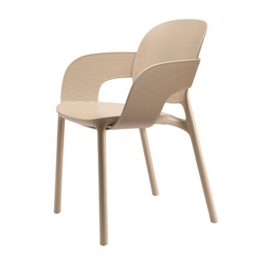 Кресло обеденное уличное VLL- SCAB Hug 2382 (тортора, карамель)​