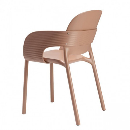 Кресло обеденное уличное VLL- SCAB Hug 2382 (тортора, карамель)​