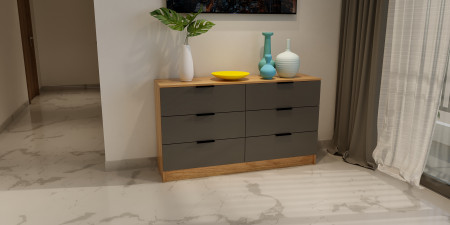 Комод на 6 ящиков ViA- Сити 1