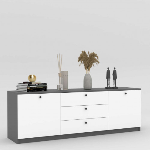 Комод 60х180х42 см KOD- КМ-4 макс (белый фасад)