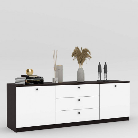 Комод 60х180х42 см KOD- КМ-4 макс (белый фасад)