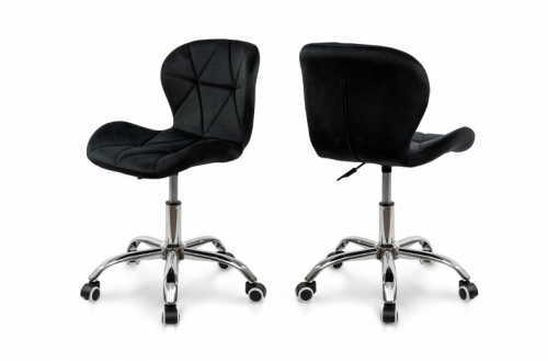 Стул компьютерный BIO- Рокки (Велюр Черный)  