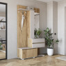 Прихожая HALMAR  BAFRA  Дуб золотой/Кашемир