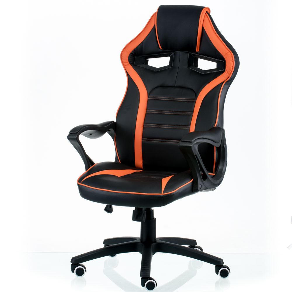 Кресло офисное TPRO- Game black/orange E5395