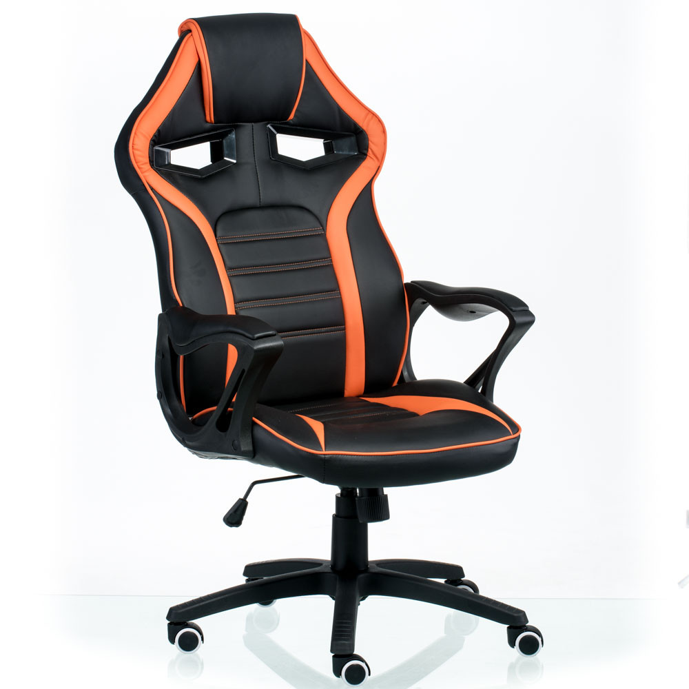 Кресло офисное TPRO- Game black/orange E5395