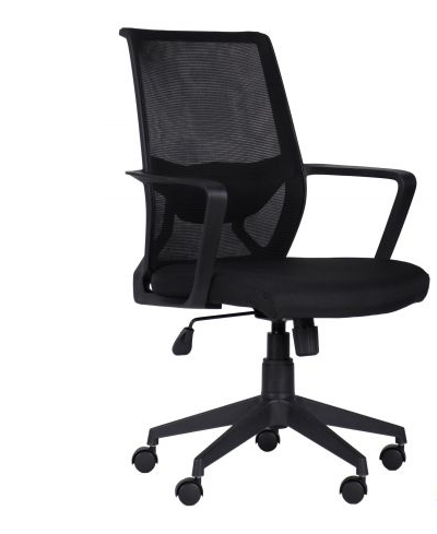 Кресло офисное AMF- Tin (сиденье Сидней 07/спинка Сетка SL-00 черная)