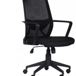 Кресло офисное AMF- Tin (сиденье Сидней 07/спинка Сетка SL-00 черная)