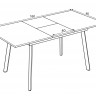Стол раздвижной Avn- LINI 120-160x80 Barok