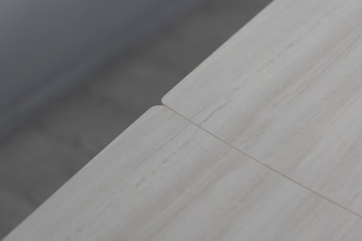 Стол обеденный раскладной TOP- FRISCO Кармен бежевый мат/ ноги тауп 1800/2600X900X750