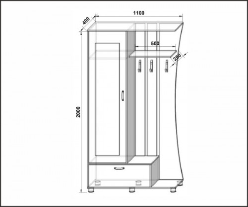 Прихожая MCN- П-4