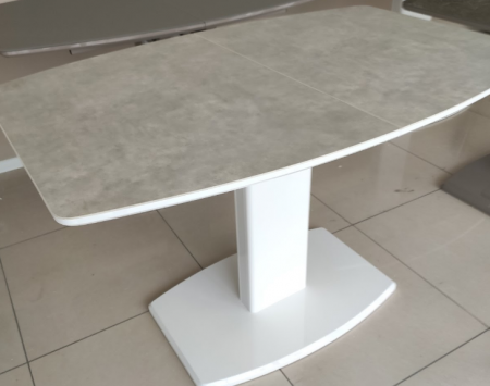 Стол обеденный модерн EXI- Милан-1 (керамика, белый)