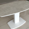 Стол обеденный модерн EXI- Милан-1 (керамика, белый)