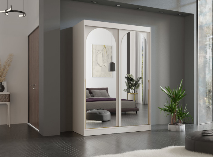 Шкаф-купе Signal MODIN 150 150х215х65 кашемир / золото