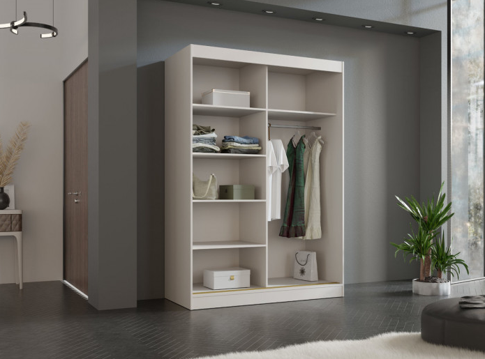 Шкаф-купе Signal MODIN 150 150х215х65 кашемир / золото