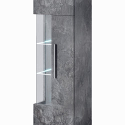 Витрина в гостиную Helvetia INDIA 24B0DE06 (шиффер)