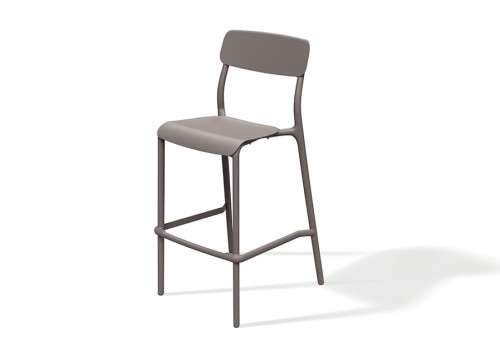 Барный стул уличный VLL- FERNE Remo (коричневый, белый, кирпичный)