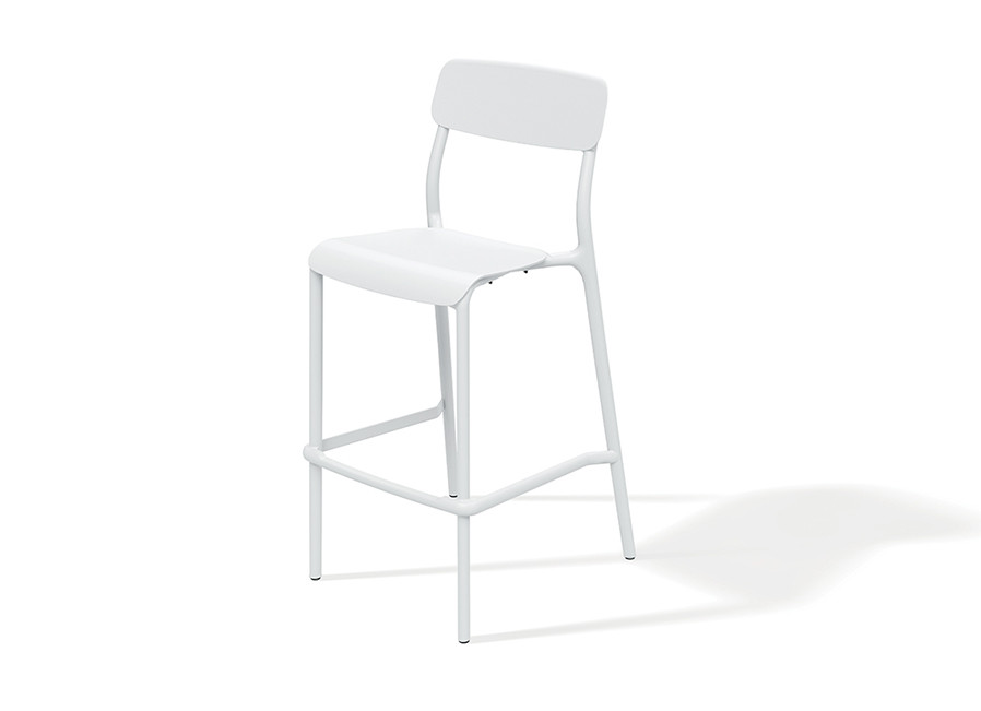 Барный стул уличный VLL- FERNE Remo (коричневый, белый, кирпичный)