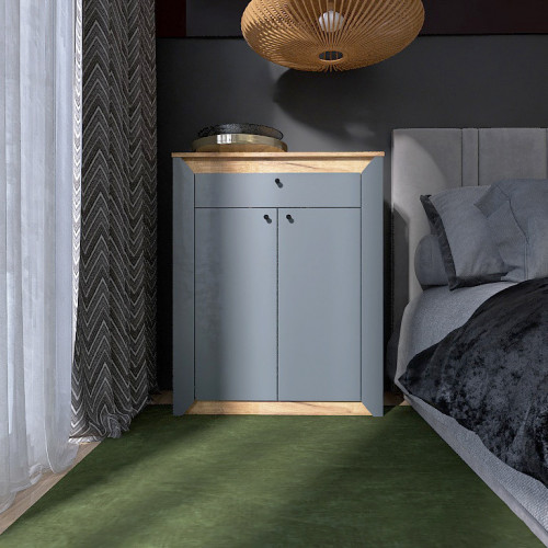 Тумба- комод EVR- Нордик-800 дуб крафт золотой + фасад графит