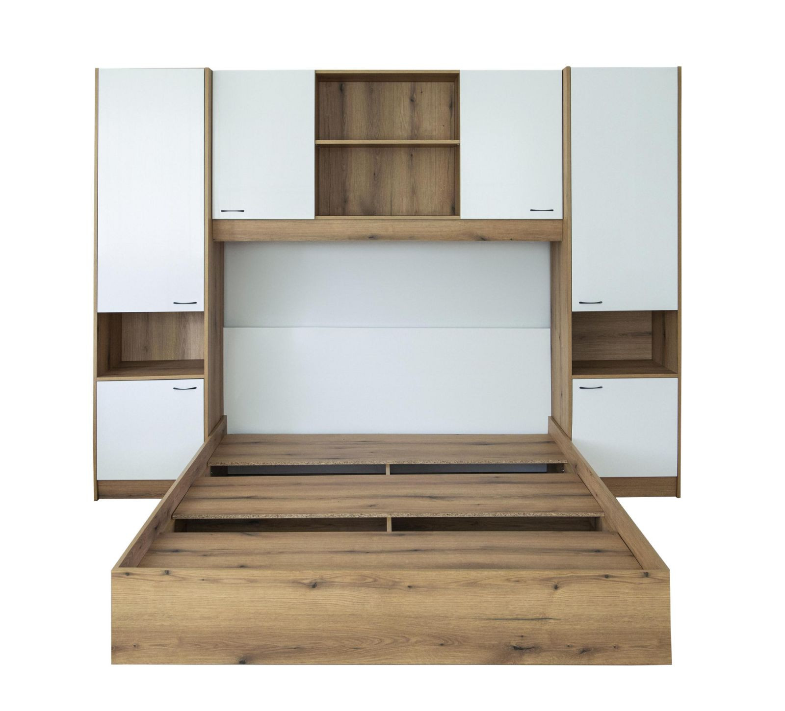 Спальный гарнитур EMB- дуб Kronospan K 365 PW Дуб Эвок  + глянец