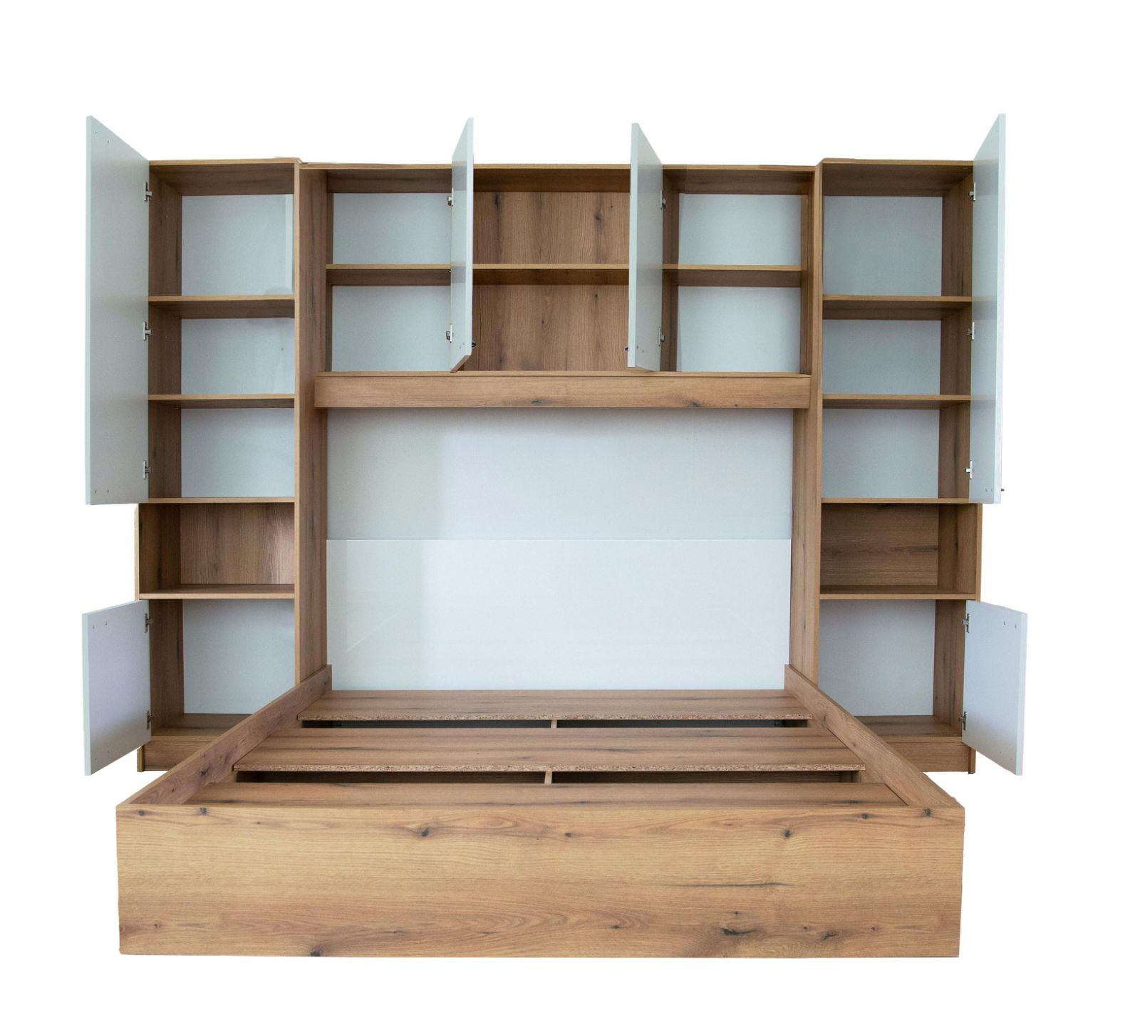 Спальный гарнитур EMB- дуб Kronospan K 365 PW Дуб Эвок  + глянец