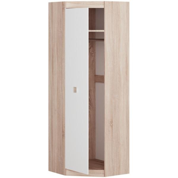 Шкаф угловой на 2 двери EVR- Соната-700 дуб Сонома + фасад белый