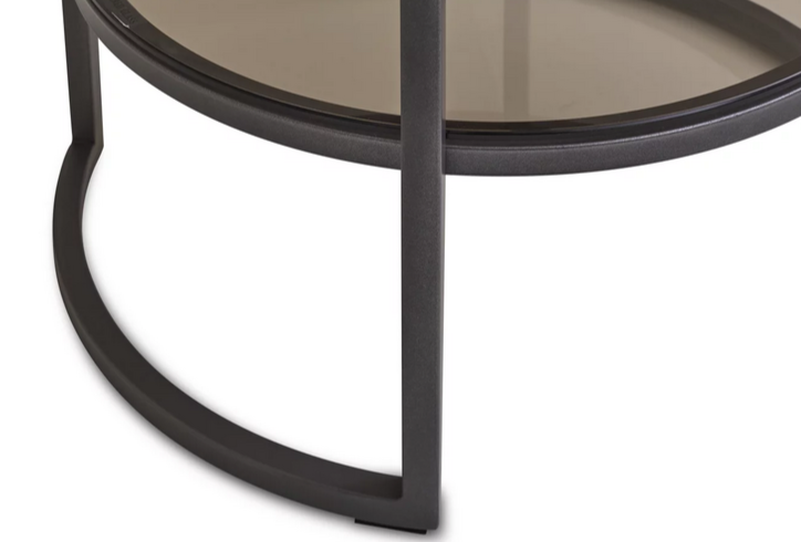 Столик приставной 1 ящик CRV- Alva, Lilac ice top titanium stone(белый) 