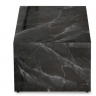 Стол кофейный CRV- Block,Black marble finish 80*40 см., чёрный