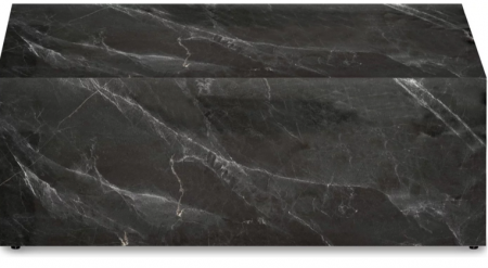 Стол кофейный CRV- Block,Black marble finish 80*40 см., чёрный
