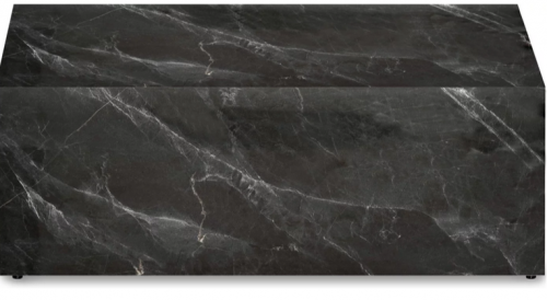 Стол кофейный CRV- Block,Black marble finish 80*40 см., чёрный