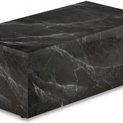 Стол кофейный CRV- Block,Black marble finish 80*40 см., чёрный