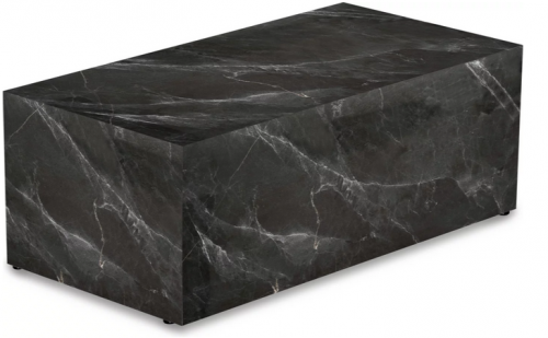 Стол кофейный CRV- Block,Black marble finish 80*40 см., чёрный