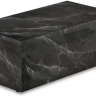 Стол кофейный CRV- Block,Black marble finish 80*40 см., чёрный