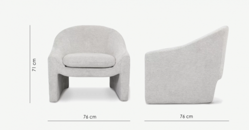 Кресло CRV- Pulse, Scandinavian gray,светло-серый