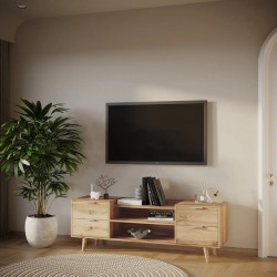 Тумба под телевизор 54х160х40 см KOD- Тумба ТВ-Хюгге